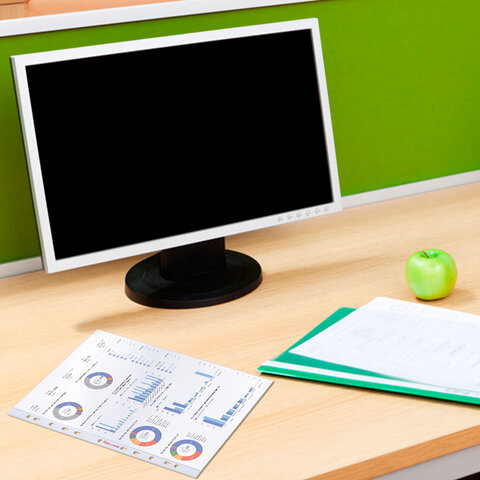 Папки-файлы перфорированные А4 BRAUBERG "PREMIUM", КОМПЛЕКТ 100 шт.,