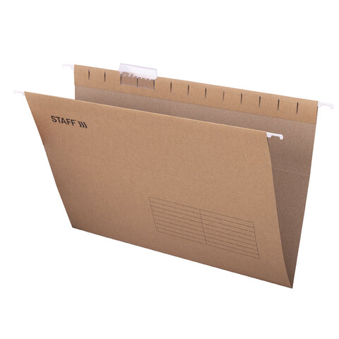 Подвесные папки A4/Foolscap (404х240мм) до 80л, КОМПЛЕКТ 10шт., крафт-картон, Подвесные папки A4/Foolscap (404х240мм) до 80л, КОМПЛЕКТ 10шт., крафт-картон,