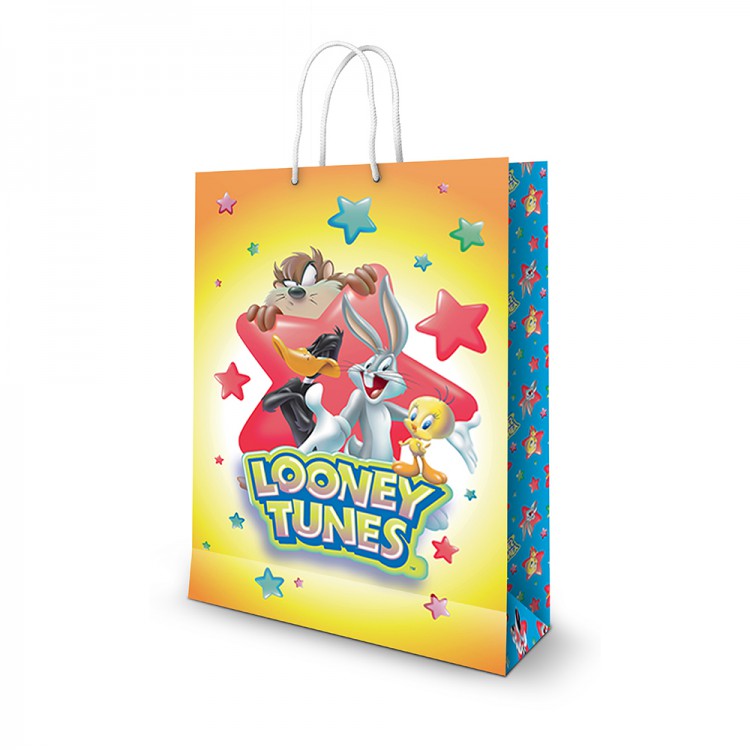 Пакет подарочный большой Looney Tunes-1, 335*406*155 мм. Пакет подарочный большой Looney Tunes-1, 335*406*155 мм.