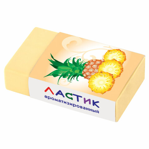 Резинка стирательная ПИФАГОР "Фруктовая", ароматизированная, в
