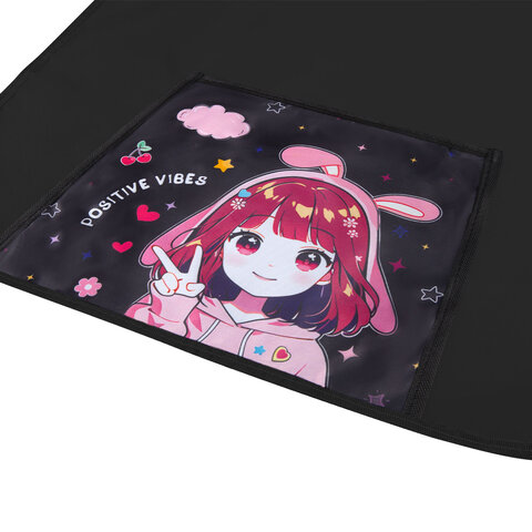 Фартук с нарукавниками для уроков труда ПИФАГОР, 1 карман, 46х54 см, "Anime