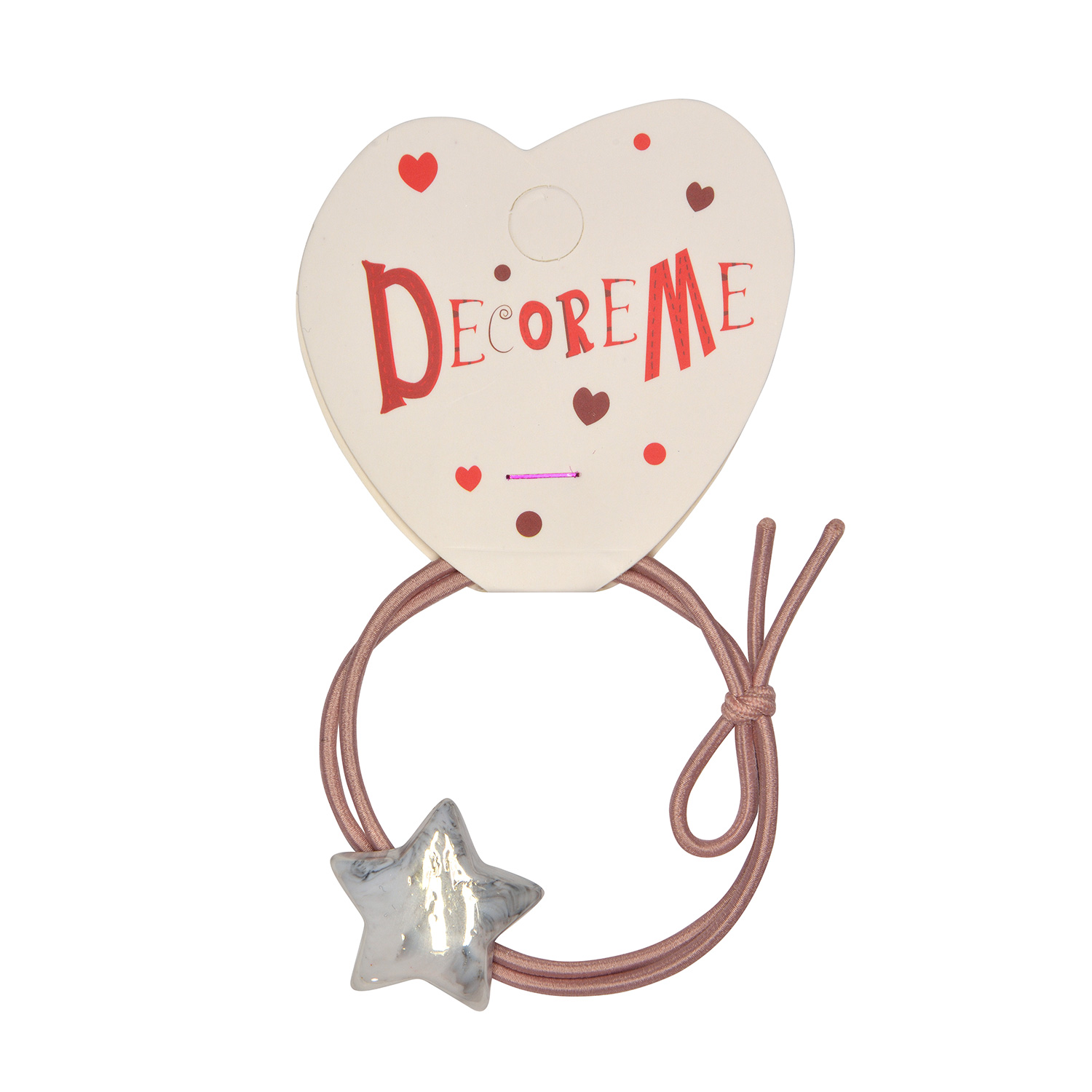 РЕЗИНКА ДЛЯ ВОЛОС "ЗВЕЗДОЧКА. ГЛЯНЕЦ" 1 ШТ, 3 ЦВЕТА