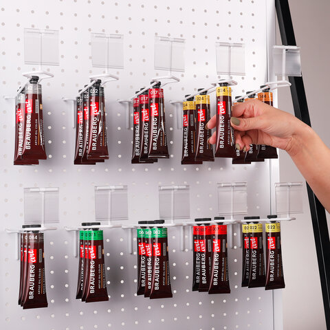 Крючки металлические для крепления масляных красок на стойке BRAUBERG ART,