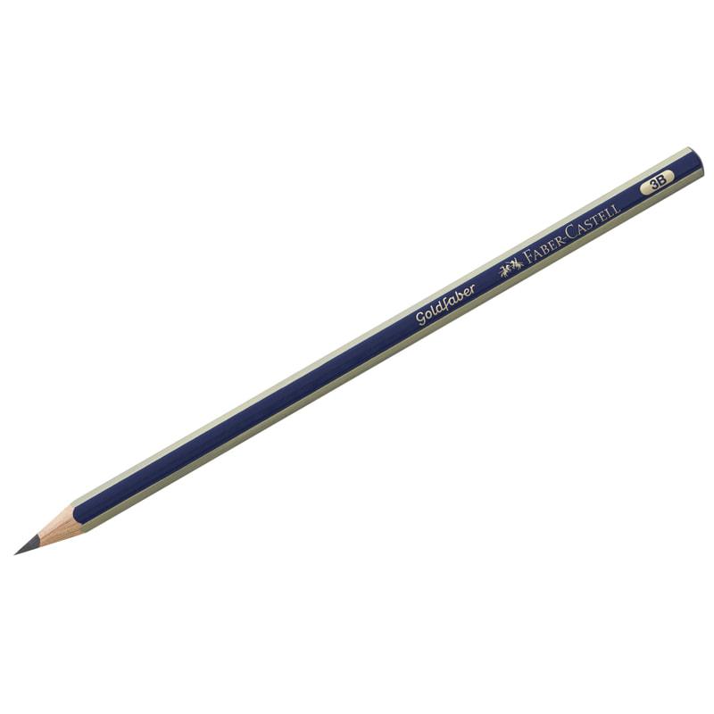 Карандаш ч/г Faber-Castell "Goldfaber 1221" 3B, заточенный. 112503 Карандаш ч/г Faber-Castell "Goldfaber 1221" 3B, заточенный. 112503