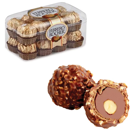 Конфеты шоколадные FERRERO "Rocher" с лесным орехом, 200 г, Конфеты шоколадные FERRERO "Rocher" с лесным орехом, 200 г,