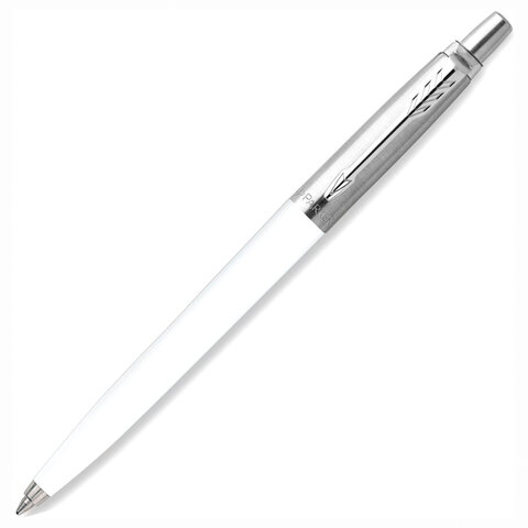 Ручка шариковая PARKER "Jotter Orig White", корпус белый, детали