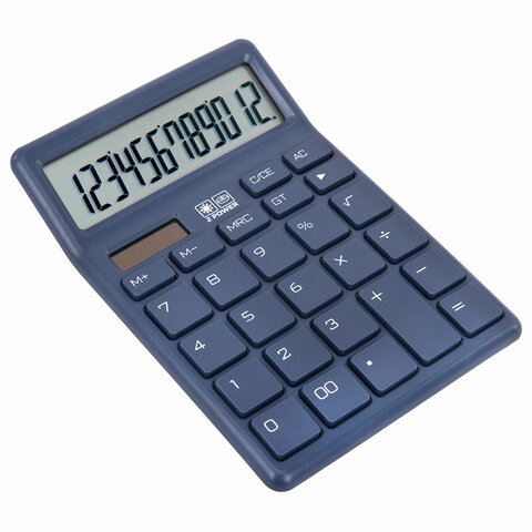 Калькулятор настольный BRAUBERG CH-12-BU (153х103 мм), 12 разрядов, двойное