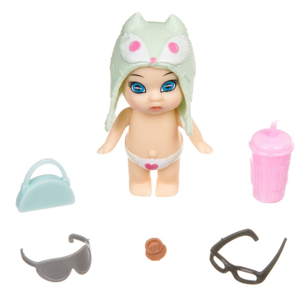 Набор игровой Bondibon куколка OLY в шапочке-ушанке с животным и аксессуарами в Набор игровой Bondibon куколка OLY в шапочке-ушанке с животным и аксессуарами в