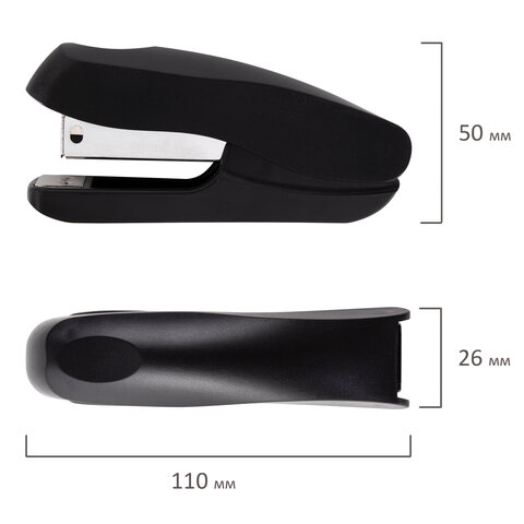 Степлер №24/6, 26/6 STAFF "EVERYDAY", до 20 листов, черный, 228739 Степлер №24/6, 26/6 STAFF "EVERYDAY", до 20 листов, черный, 228739