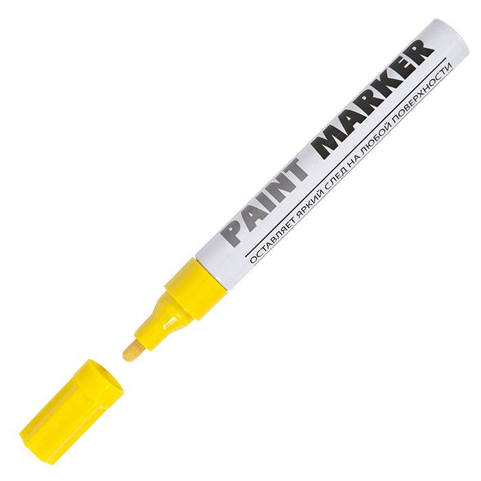 Маркер-краска inФОРМАТ PAINT 4 мм желтый круглый Маркер-краска inФОРМАТ PAINT 4 мм желтый круглый