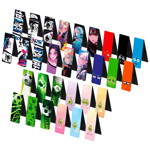 Закладки для книг МАГНИТНЫЕ, "5 ДИЗАЙНОВ МИКС", 6 штук, 60x20 мм, Закладки для книг МАГНИТНЫЕ, "5 ДИЗАЙНОВ МИКС", 6 штук, 60x20 мм,