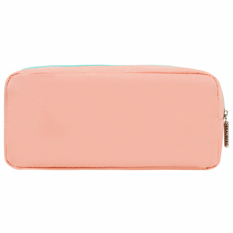 Пенал мягкий BRAUBERG PASTEL, 2 отделения, персиковый, 21х9,5х5 см, 272274 Пенал мягкий BRAUBERG PASTEL, 2 отделения, персиковый, 21х9,5х5 см, 272274