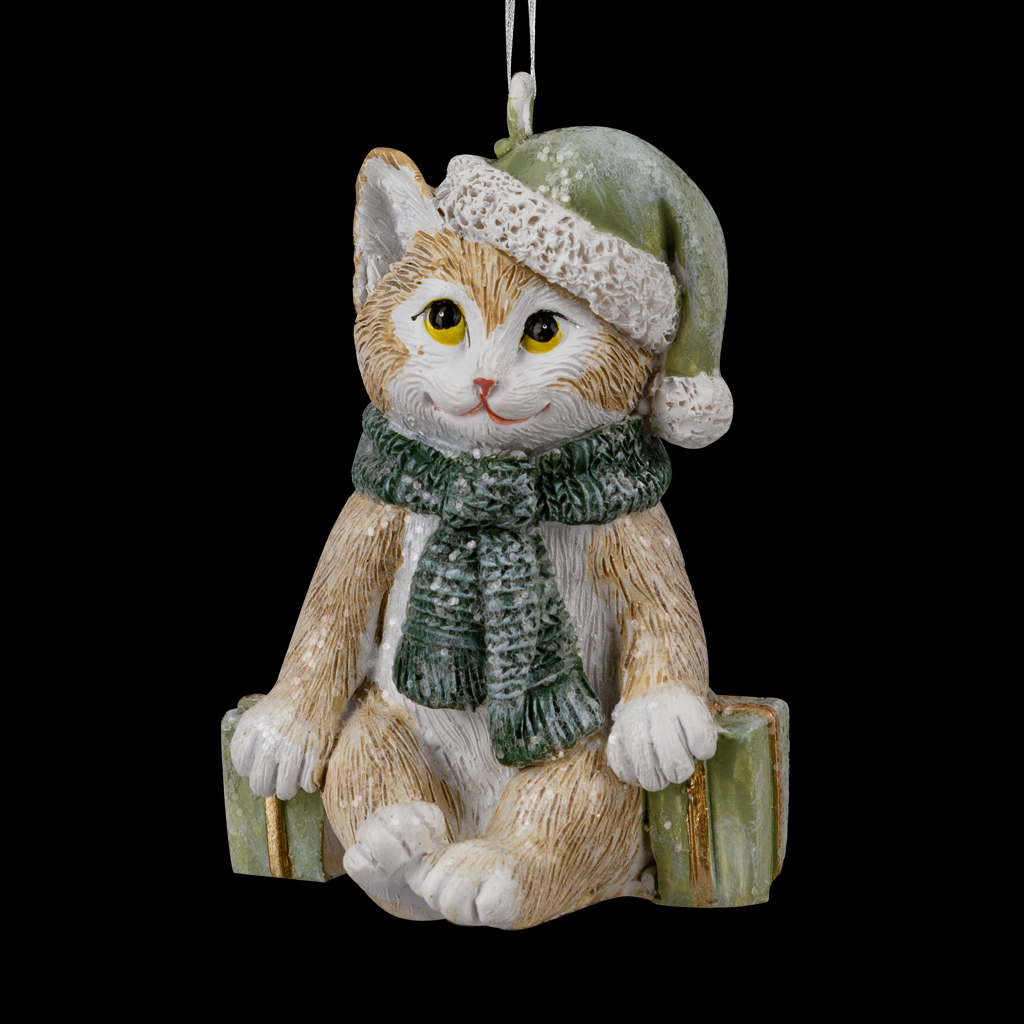 Украшение ErichKrause Decor® Котенок в шарфе 6.5см Украшение ErichKrause Decor® Котенок в шарфе 6.5см