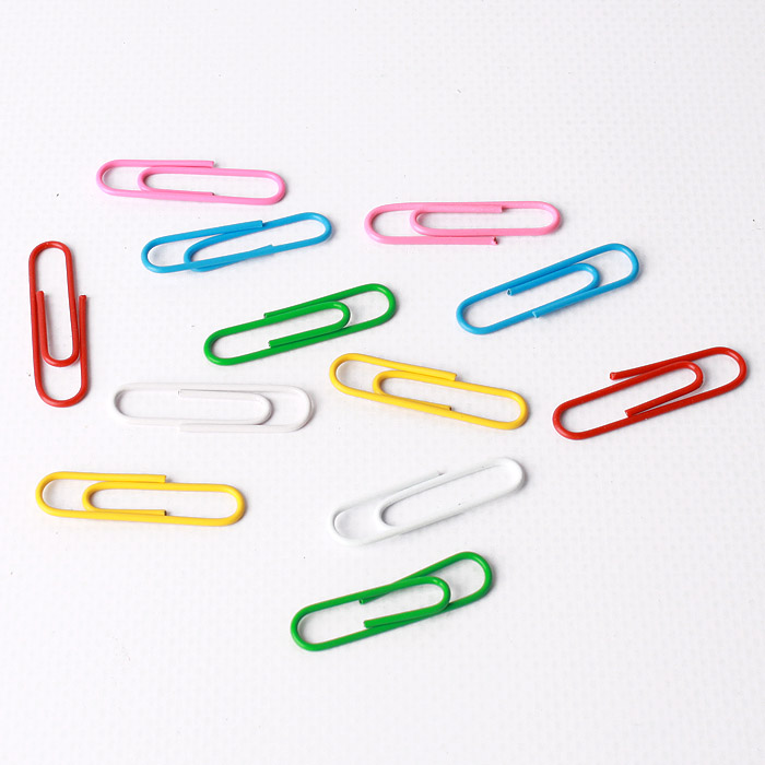 Скрепки 33мм "Darvish" цветные 80шт/уп