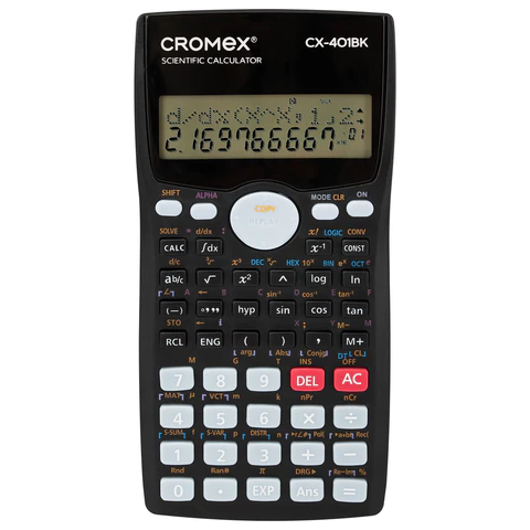 Калькулятор инженерный CROMEX (КРОМЕКС) CX-401BK (155х80 мм), 401 функция, 10+2 Калькулятор инженерный CROMEX (КРОМЕКС) CX-401BK (155х80 мм), 401 функция, 10+2