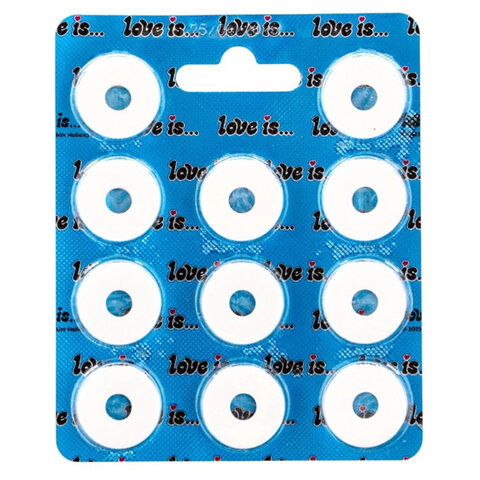 Конфеты освежающие LOVE IS в форме колец со вкусом мяты, 16,5 г Конфеты освежающие LOVE IS в форме колец со вкусом мяты, 16,5 г