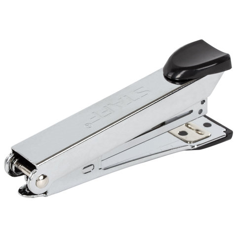 Степлер №10 металлический STAFF, до 12 листов, с антистеплером, черный, 226844 Степлер №10 металлический STAFF, до 12 листов, с антистеплером, черный, 226844