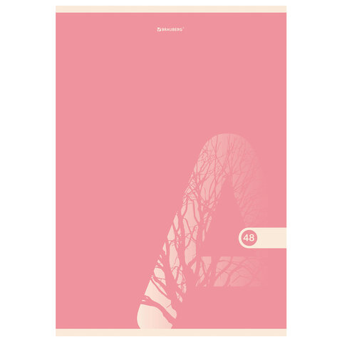 Тетрадь А4, 48 л., BRAUBERG, скоба, клетка, обложка картон, "PASTEL", Тетрадь А4, 48 л., BRAUBERG, скоба, клетка, обложка картон, "PASTEL",