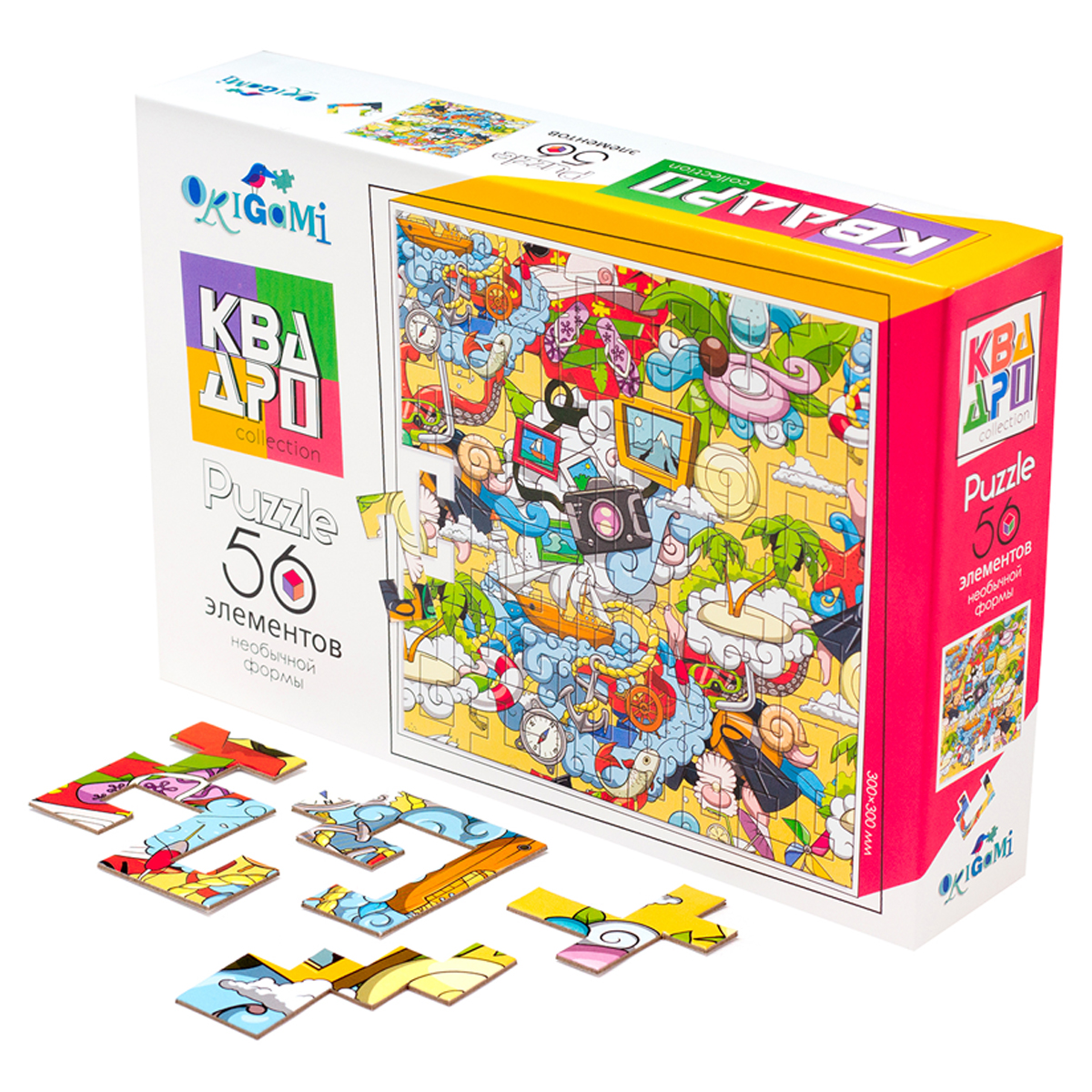 Пазл 56 эл. Origami "Квадро.Отпуск" Пазл 56 эл. Origami "Квадро.Отпуск"