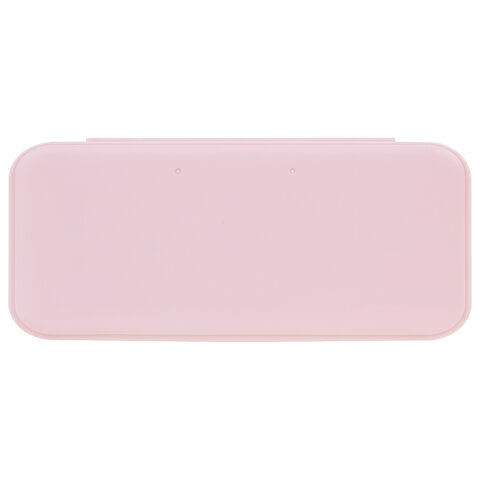 Пенал пластиковый BRAUBERG, пастельный розовый, наклейки в комплекте, 21х9х3 см, Пенал пластиковый BRAUBERG, пастельный розовый, наклейки в комплекте, 21х9х3 см,
