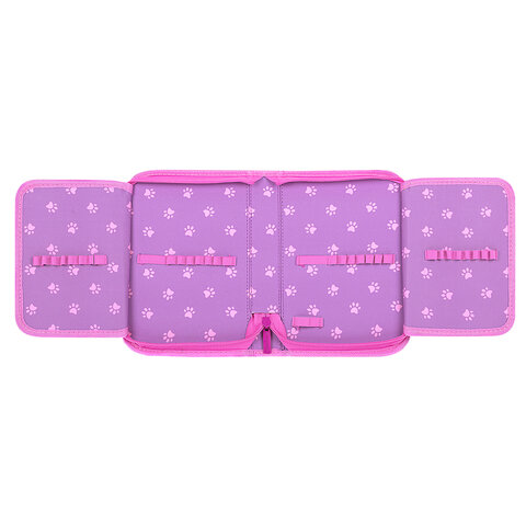 Пенал BRAUBERG, 1 отделение, 2 откидные планки, полиэстер, 21х14 см, "Paw Пенал BRAUBERG, 1 отделение, 2 откидные планки, полиэстер, 21х14 см, "Paw