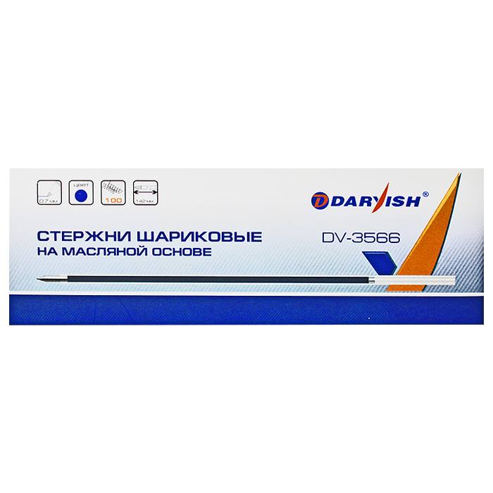 Стержень шариковый 142мм синий на масляной основе "Darvish" Стержень шариковый 142мм синий на масляной основе "Darvish"