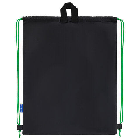 Мешок для обуви BRAUBERG, с петлей, светоотражающая полоса, 2 отделения, 46х36 Мешок для обуви BRAUBERG, с петлей, светоотражающая полоса, 2 отделения, 46х36