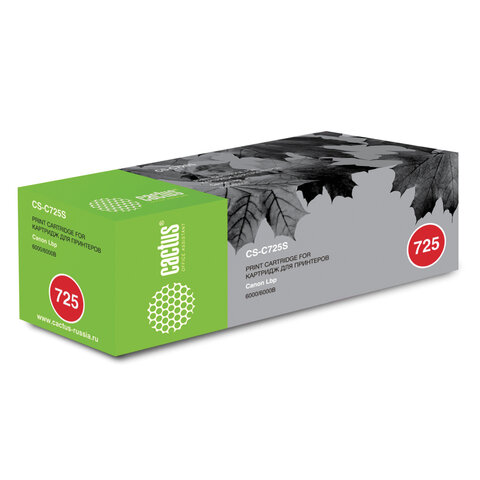 Картридж лазерный CACTUS (CS-C725) для CANON LBP-6000/6020/6020B, ресурс 1600 Картридж лазерный CACTUS (CS-C725) для CANON LBP-6000/6020/6020B, ресурс 1600