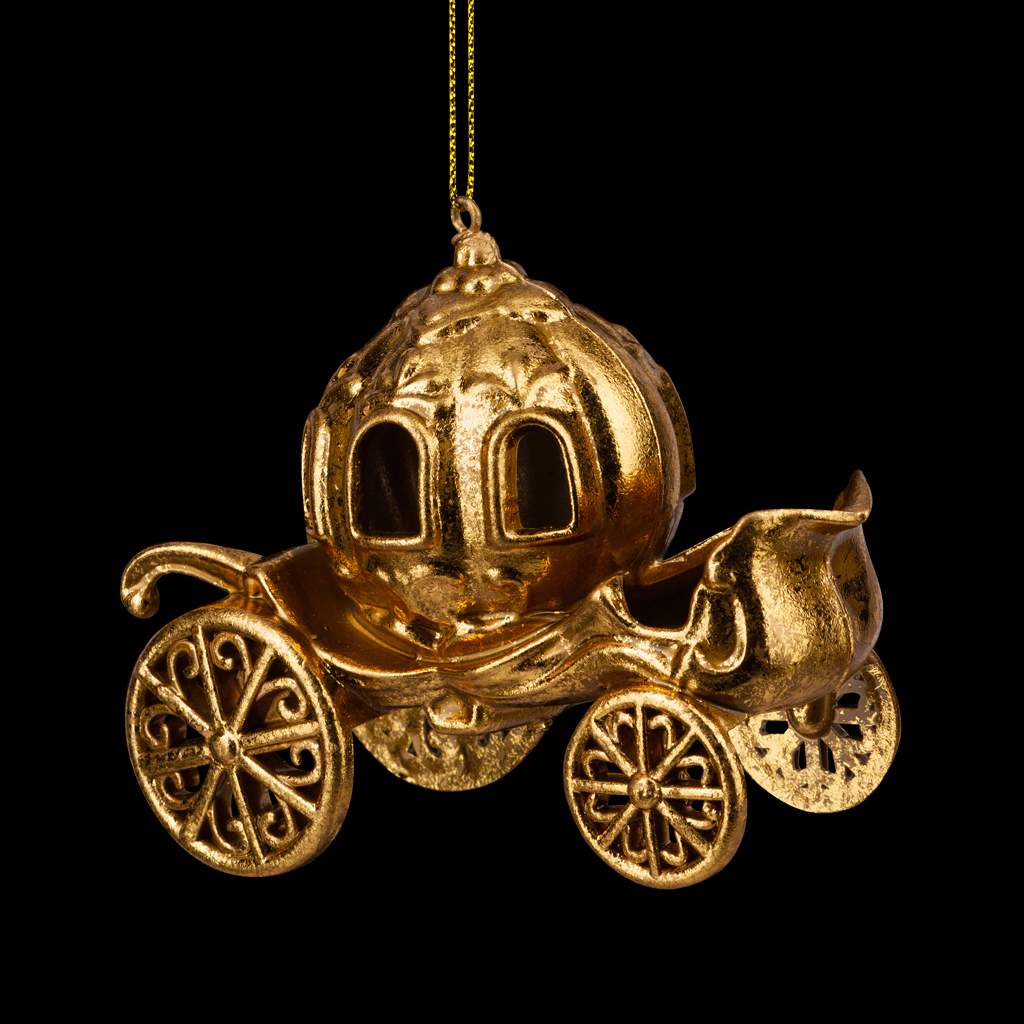 Украшение ErichKrause Decor® Карета золотая 11см Украшение ErichKrause Decor® Карета золотая 11см