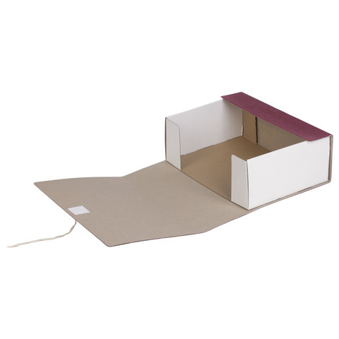 Короб архивный (240х330 мм), 120 мм, 2 завязки, бумвинил, до 1000 листов,