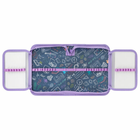 Пенал ПИФАГОР, 1 отделение, 2 откидные планки, полиэстер, 20х14 см, "Cats Пенал ПИФАГОР, 1 отделение, 2 откидные планки, полиэстер, 20х14 см, "Cats