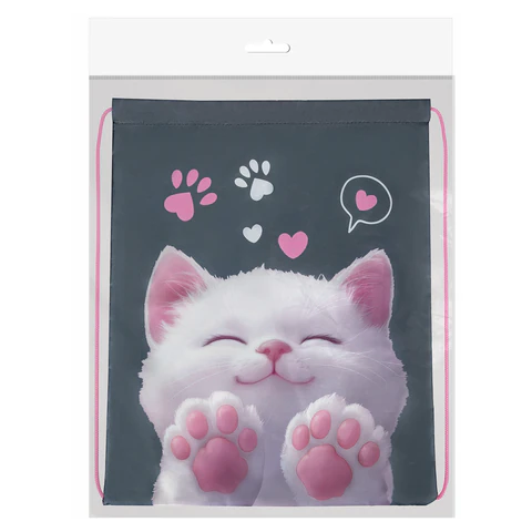 Мешок для обуви BRAUBERG KIDS, с петлей, 42х34 см, "Purr cat", 274640 Мешок для обуви BRAUBERG KIDS, с петлей, 42х34 см, "Purr cat", 274640