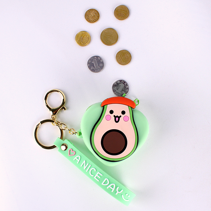 Монетница в виде сердца "Авокадо" Монетница в виде сердца "Авокадо"