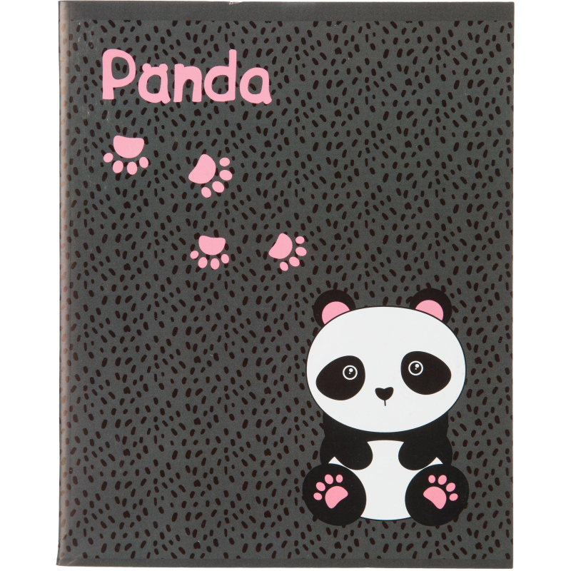 Тетрадь общая А5 96л №1 School Panda,клет,скреп., ВД-лак Тетрадь общая А5 96л №1 School Panda,клет,скреп., ВД-лак