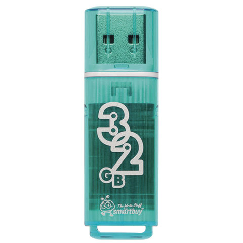 Флэш-диск 32 GB, SMARTBUY Glossy, USB 2.0, зеленый, SB32GBGS-G Флэш-диск 32 GB, SMARTBUY Glossy, USB 2.0, зеленый, SB32GBGS-G