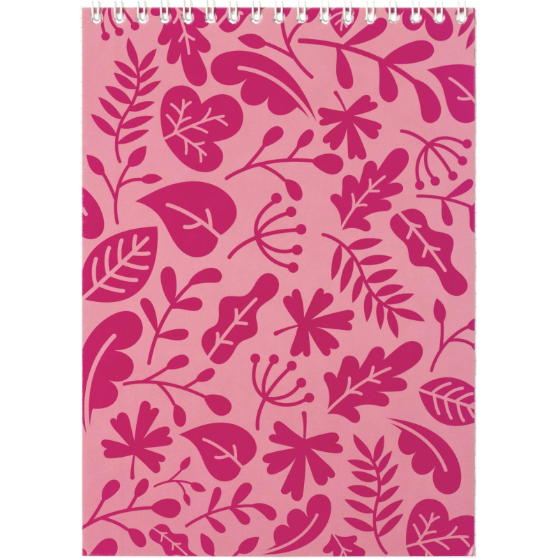 Блокнот А5 40л Attache Magenta клетка, 65г, белый 100% картон, гребень, ВД-лак Блокнот А5 40л Attache Magenta клетка, 65г, белый 100% картон, гребень, ВД-лак