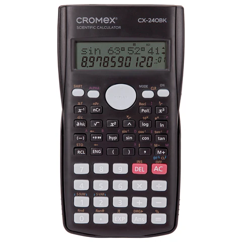 Калькулятор инженерный CROMEX (КРОМЕКС) СX-240BK (155х80 мм), 240 функций, 10+2 Калькулятор инженерный CROMEX (КРОМЕКС) СX-240BK (155х80 мм), 240 функций, 10+2