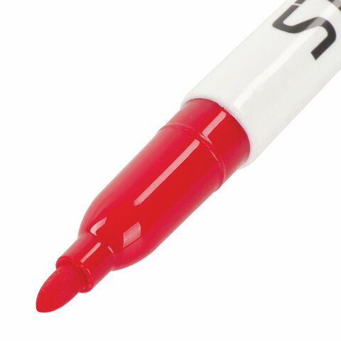 Маркер для доски STAFF, КРАСНЫЙ, тонкий корпус, круглый наконечник, 2,5 мм, Маркер для доски STAFF, КРАСНЫЙ, тонкий корпус, круглый наконечник, 2,5 мм,