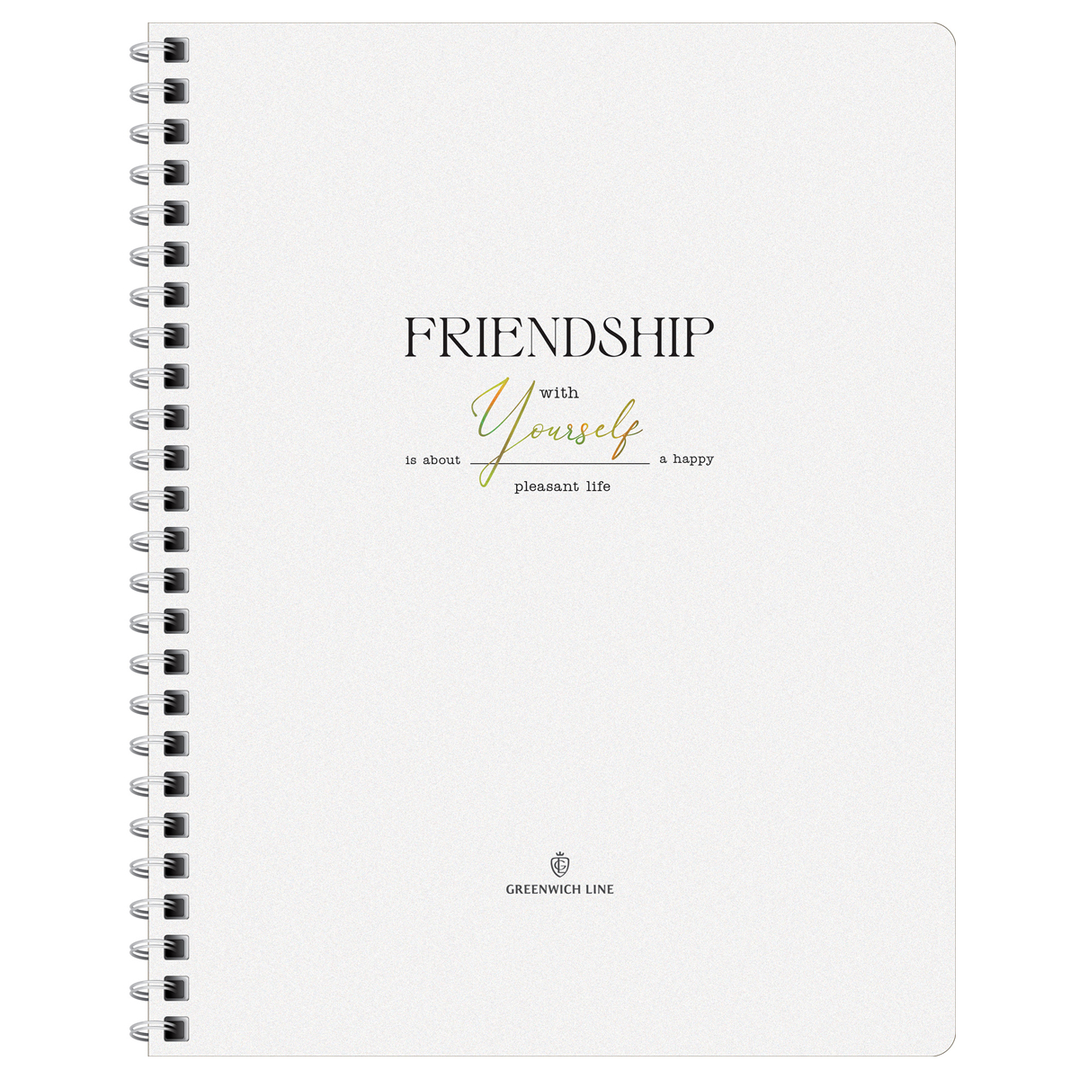 Тетрадь 80л., А5, клетка на гребне GreenwichLine "Friendship", матовая Тетрадь 80л., А5, клетка на гребне GreenwichLine "Friendship", матовая