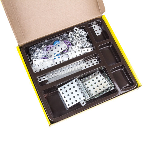 Конструктор металлический ЮНЛАНДИЯ "Для уроков труда №3", развивающий, Конструктор металлический ЮНЛАНДИЯ "Для уроков труда №3", развивающий,