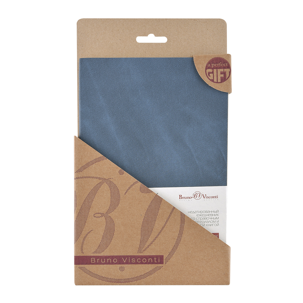 Ежедневник BrunoVisconti® недатированный А5 (140 х 210 мм) "MEGAPOLIS JEANS Ежедневник BrunoVisconti® недатированный А5 (140 х 210 мм) "MEGAPOLIS JEANS