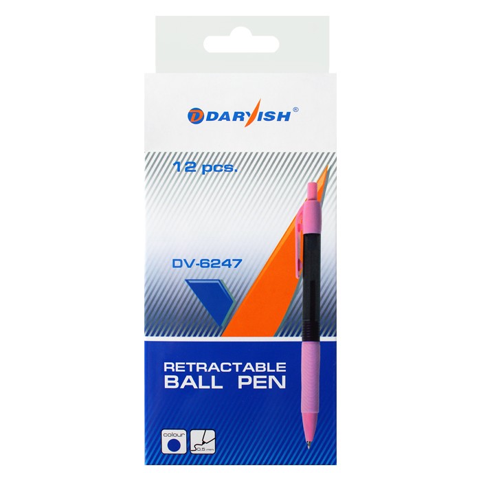 Ручка автоматическая син. "Darvish" корпус цветной полупрозрачный с Ручка автоматическая син. "Darvish" корпус цветной полупрозрачный с