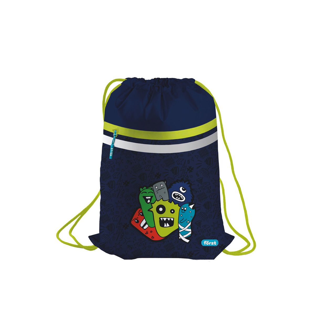 Мешок для обуви 1 отделение F?rst "Monsters", 350*460мм, Мешок для обуви 1 отделение F?rst "Monsters", 350*460мм,