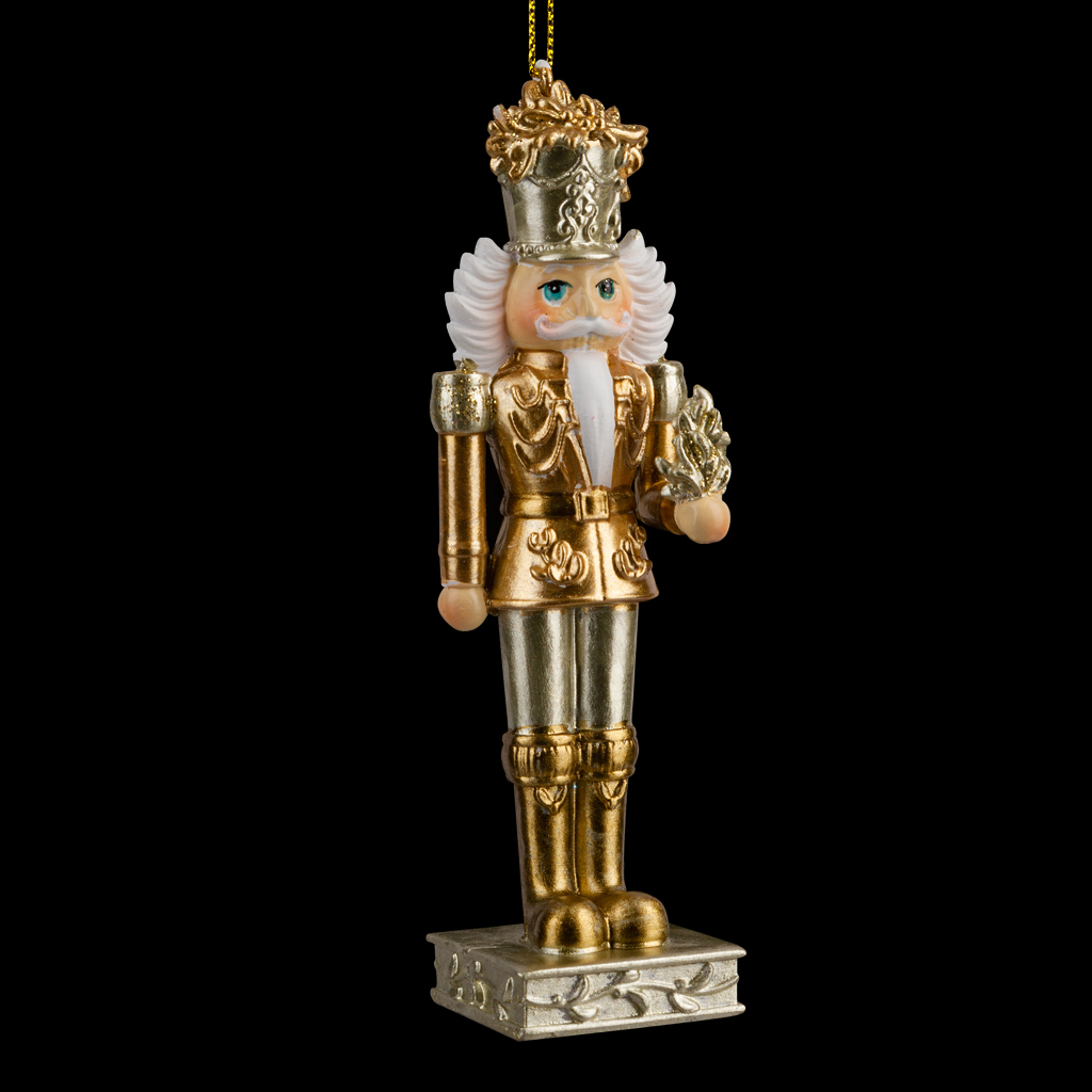 Украшение ErichKrause Decor® Щелкунчик в мундире золотой 10см Украшение ErichKrause Decor® Щелкунчик в мундире золотой 10см