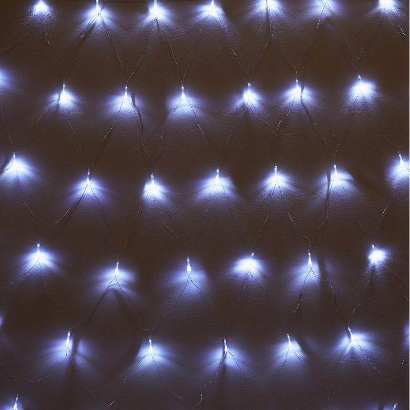 Гирлянда светодиодная холодный бел, 96LED(1,5х1,5м) прозр пров IP20 Гирлянда светодиодная холодный бел, 96LED(1,5х1,5м) прозр пров IP20