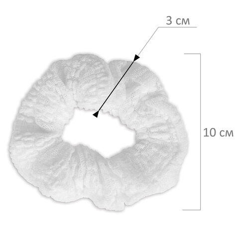 Резинка для волос 3х22 см, скранч, белый, MONTE VITA (МОНТЕ ВИТА), 457121 Резинка для волос 3х22 см, скранч, белый, MONTE VITA (МОНТЕ ВИТА), 457121