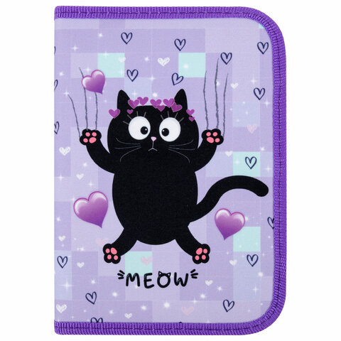 Пенал ПИФАГОР, 1 отделение, 2 откидные планки, полиэстер, 20х14 см, Пенал ПИФАГОР, 1 отделение, 2 откидные планки, полиэстер, 20х14 см,