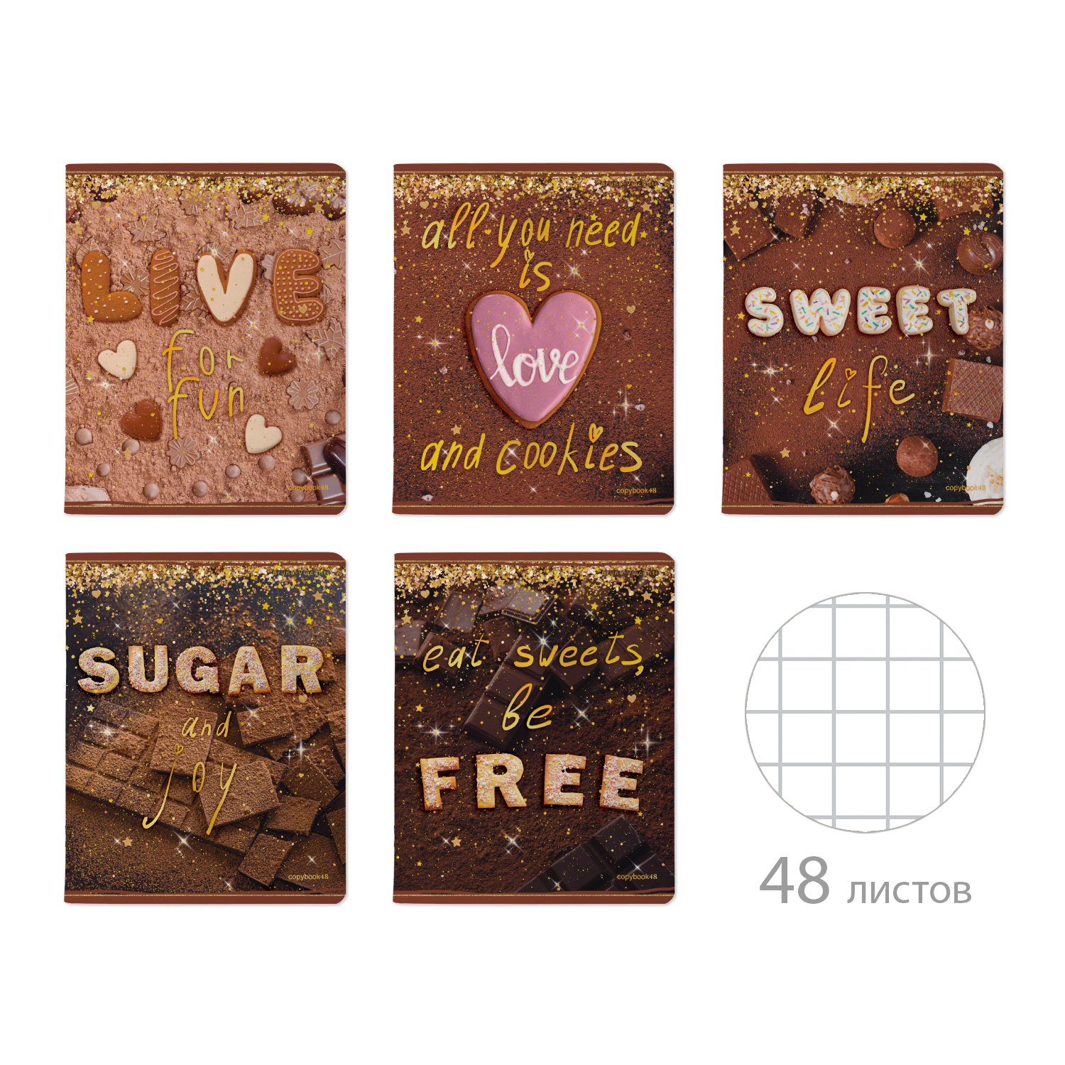 ТЕТРАДЬ 48 ЛИСТОВ "SWEET LIFE" ТЕТРАДЬ 48 ЛИСТОВ "SWEET LIFE"