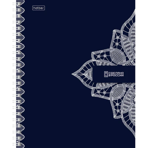 Тетрадь А5, 96 л., HATBER, гребень, клетка, Soft-touch ламинация, Тетрадь А5, 96 л., HATBER, гребень, клетка, Soft-touch ламинация,