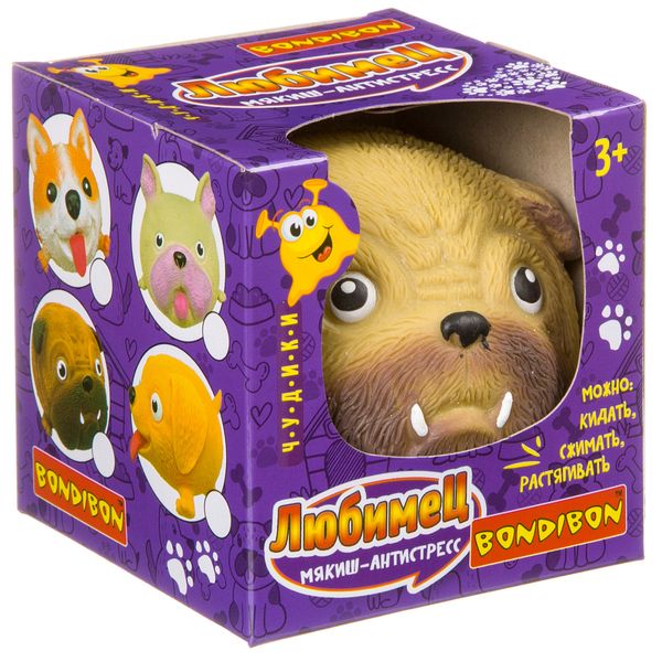 Чудики Bondibon мякиш-антистресс «ЛЮБИМЕЦ», боксер, BOX 9x9x9см. ВВ3982 Чудики Bondibon мякиш-антистресс «ЛЮБИМЕЦ», боксер, BOX 9x9x9см. ВВ3982
